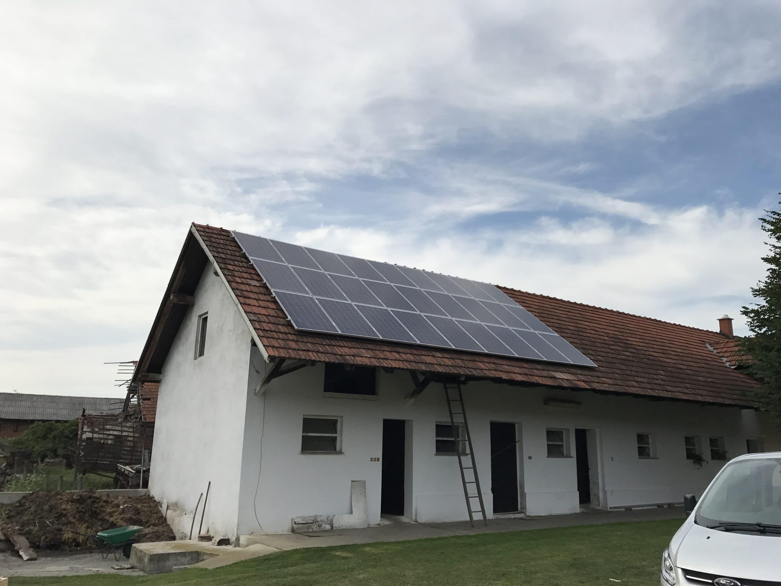 Montaža sončne elektrarne — referenčna fotografija 07