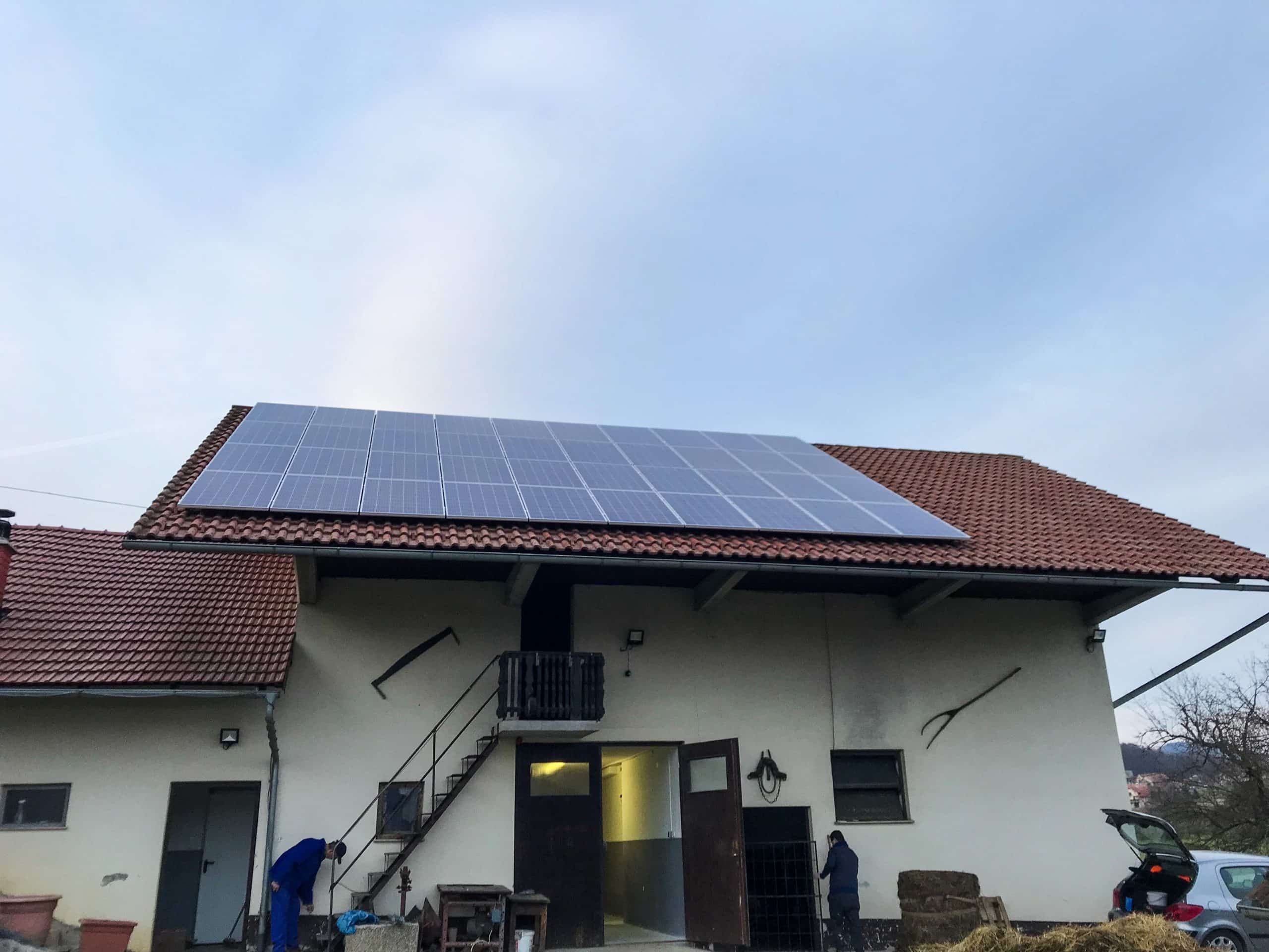 Montaža sončne elektrarne — referenčna fotografija 09