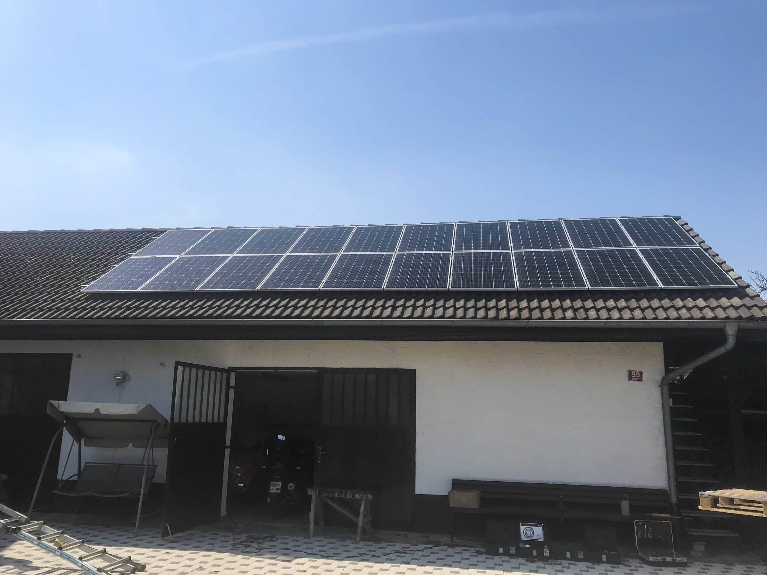 Montaža sončne elektrarne — referenčna fotografija 15