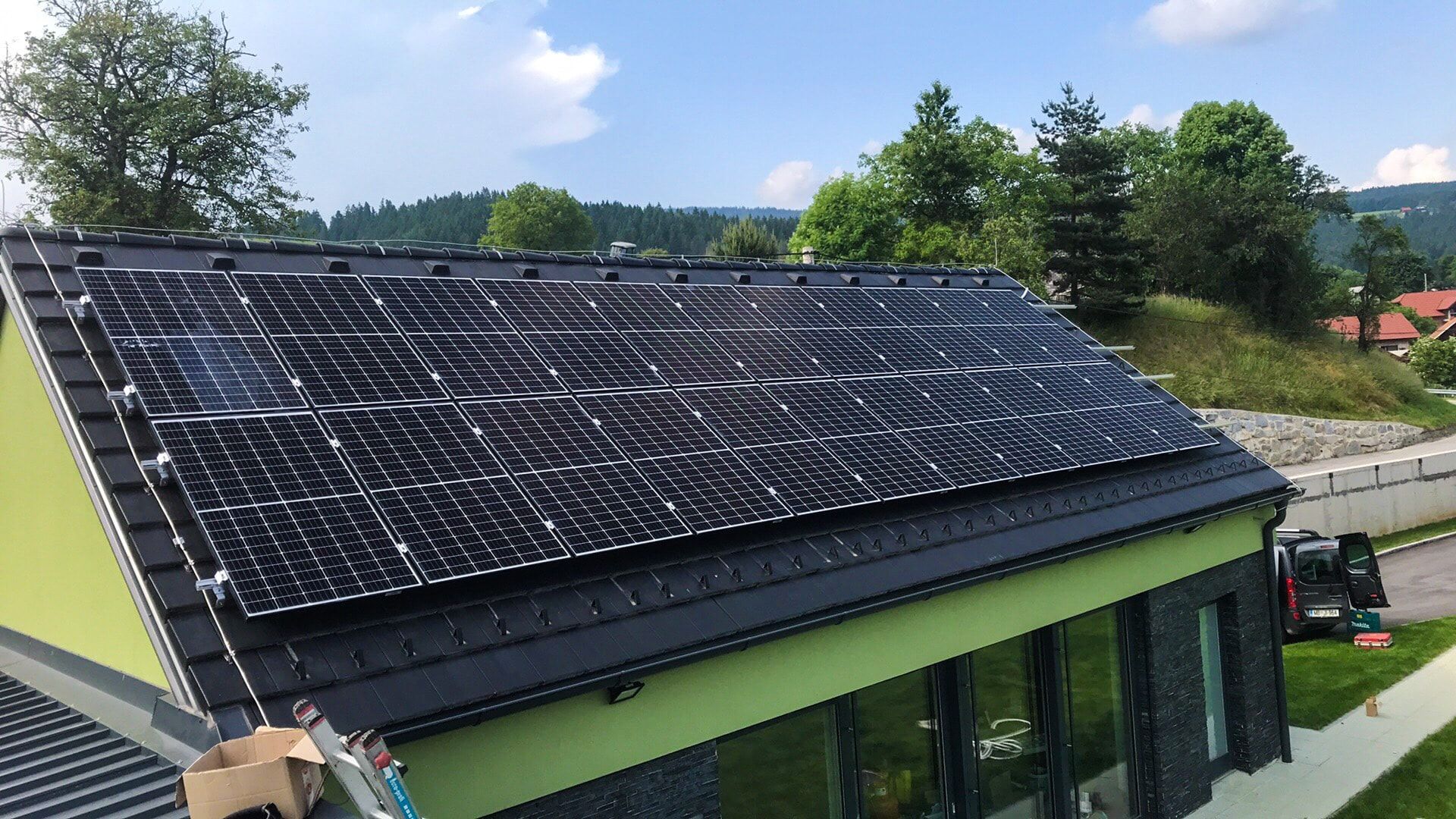 Montaža sončne elektrarne — referenčna fotografija 22