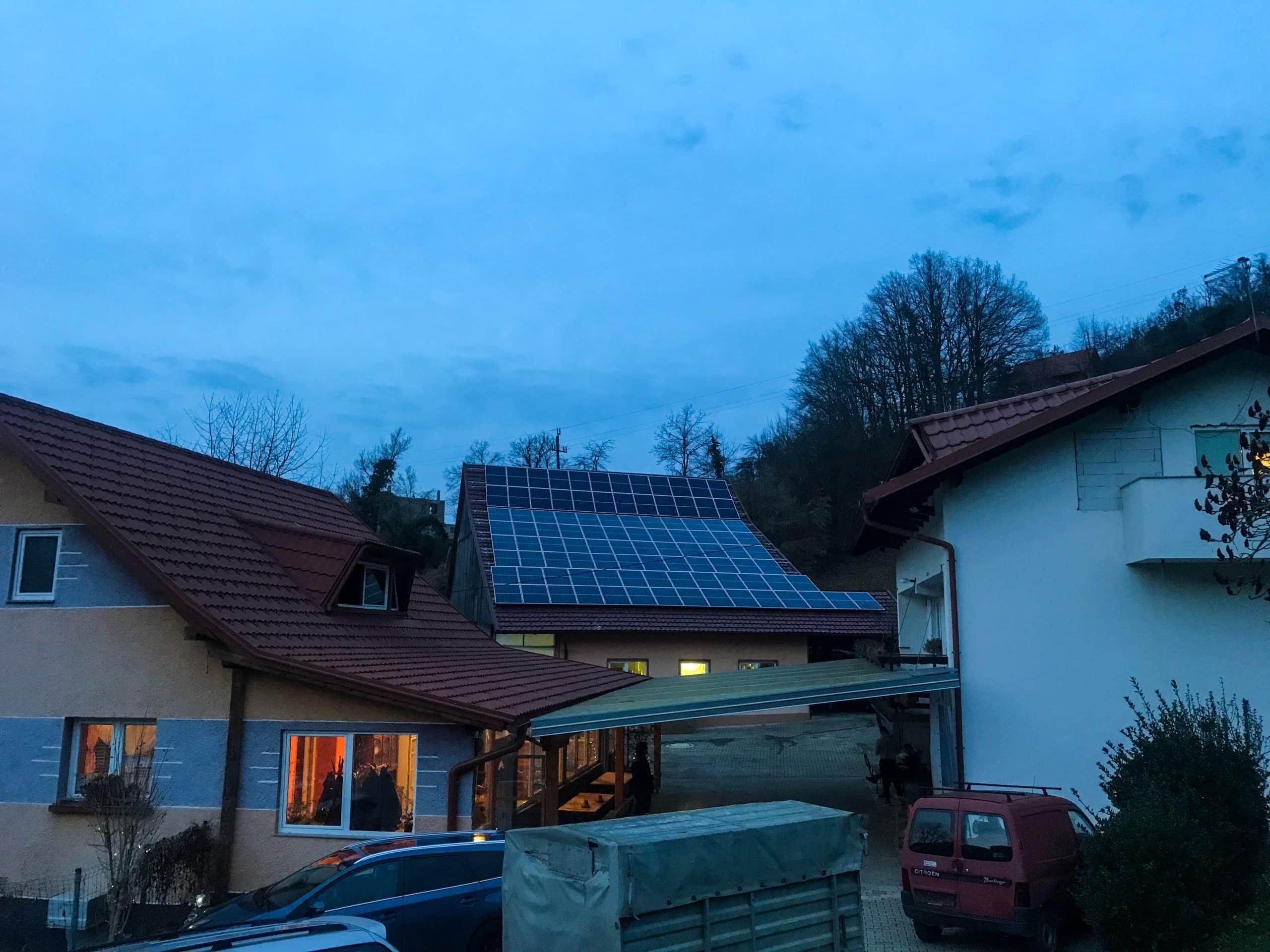 Montaža sončne elektrarne — referenčna fotografija 32